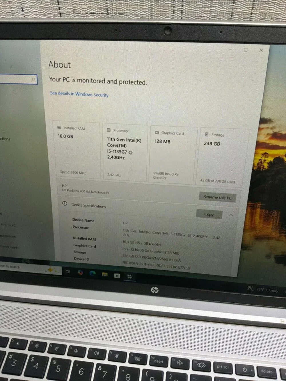 HP ProBook 450 G8 15.6